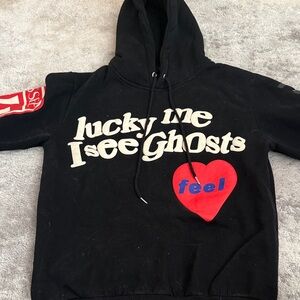 Black Hoodie with Graphic Print